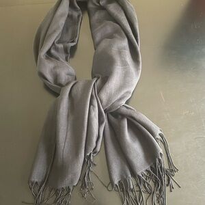 Black Scarf with Fringe